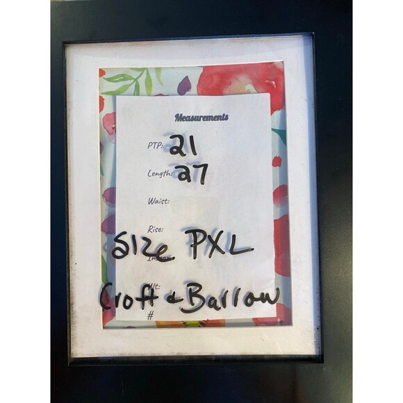 Croft & Barrow Blouse Plus Sz Petite XL Navy White Striped Top Casual + Stretch - Picture 11 of 11